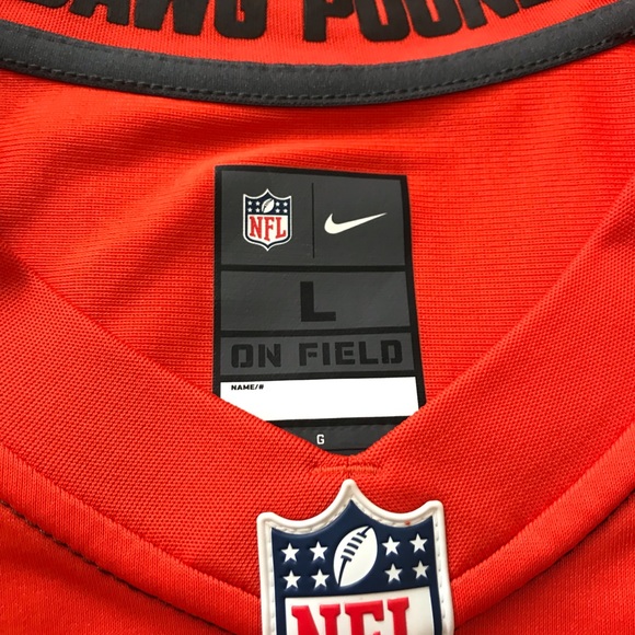 Odell Beckham, Jr. Cleveland Browns On Field Orange Nike Jersey Size Large - Picture 3 of 3